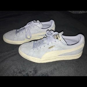 Blue puma suede